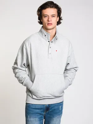 CHAMPION REVERSE WEAVE 1/4 SNAP PULLOVER CREW - CLEARANCE