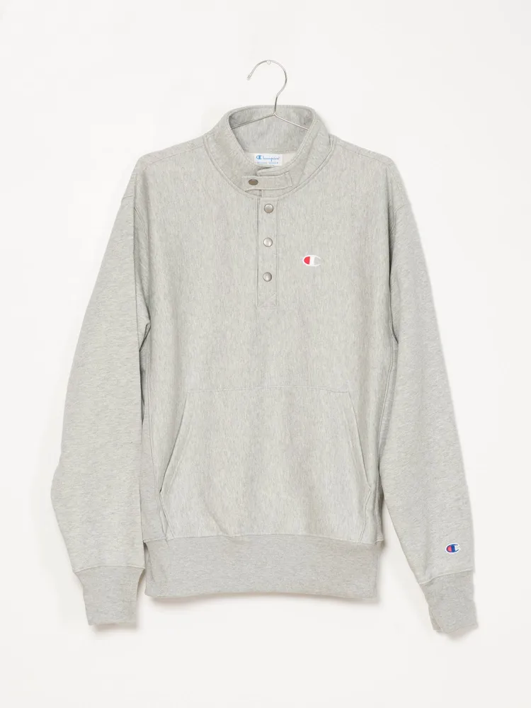 CHAMPION REVERSE WEAVE 1/4 SNAP PULLOVER CREW - CLEARANCE