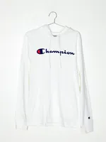 MENS MIDDLEWEIGHT CHM HOOD - WHITE CLEARANCE
