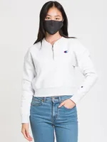 CHAMPION REVERSE WEAVE CROP 1/4 ZIP - CLEARANCE