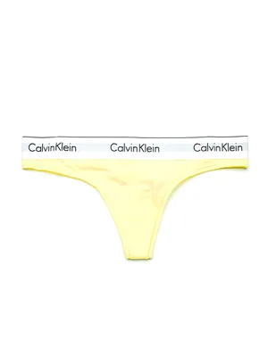 Calvin Klein Women's Modern Cotton Thong F3786 White Size XL,L,XS