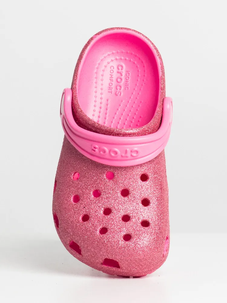 CROCS TODDLER CLASSIC GLITTER CLOG - CLEARANCE