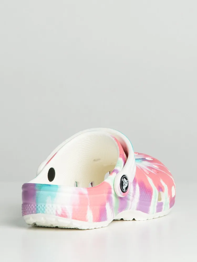 CROCS TODDLER CLASSIC TIE DYE GRAPHIC - CLEARANCE