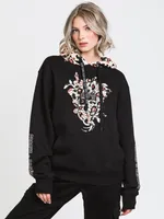 CROOKS & CASTLES CHEETAH EMBROIDERED PULLOVER HOODIE - CLEARANCE