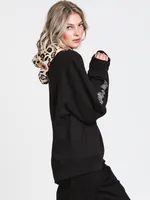 CROOKS & CASTLES CHEETAH EMBROIDERED PULLOVER HOODIE - CLEARANCE