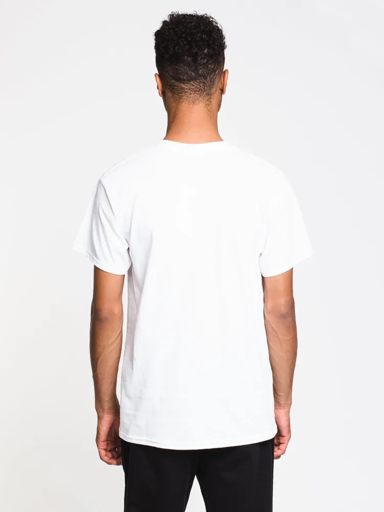 CROOKS & CASTLES REVERSE BOX LOGO SHORT SLEEVE TEE - CLEARANCE