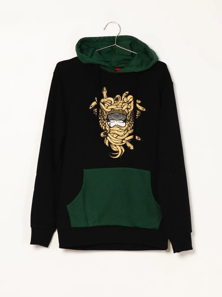 CROOKS & CASTLES GOLD MEDUSA PULLOVER HOODIE - CLEARANCE