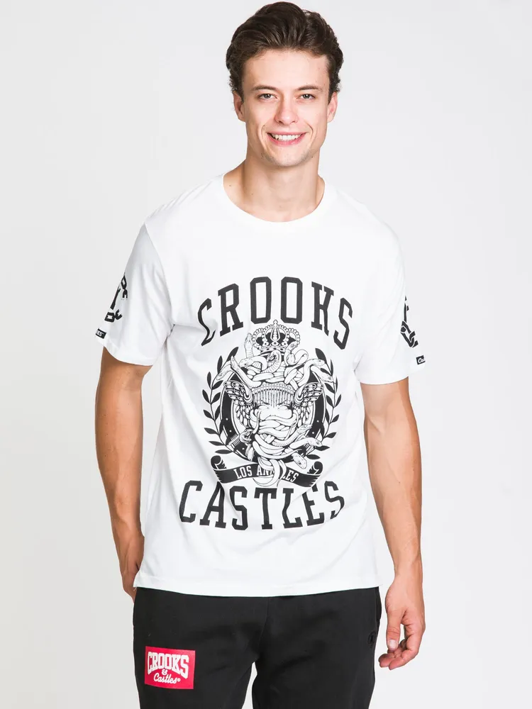 CROOKS & CASTLES SPLIT HEM T-SHIRT - CLEARANCE