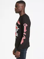 CROOKS & CASTLES MEDUSA CHAIN LONG SLEEVE TEE - CLEARANCE