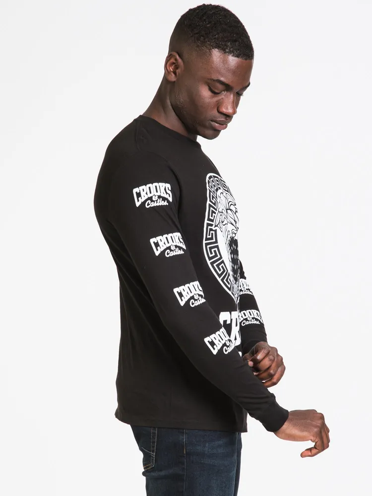 CROOKS & CASTLES CORE LOGO BANDITO LONG SLEEVE TEE - CLEARANCE