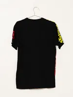 CROOKS & CASTLES GRECCO BANDITO PVER SIZED SHORT SLEEVE TEE - CLEARANC