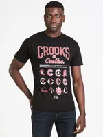 CROOKS & CASTLES LOGO PUFF T-SHIRT - CLEARANCE