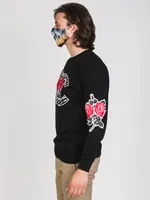 CROOKS & CASTLES ROSES GUN LONG SLEEVE TEE - CLEARANCE