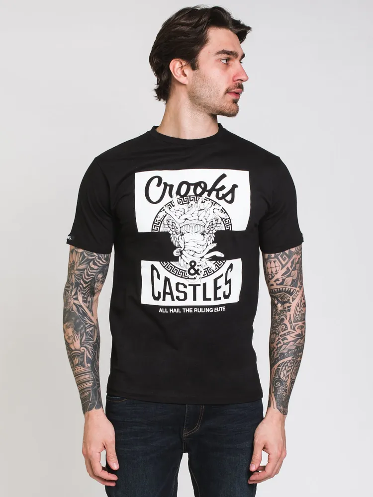 CROOKS & CASTLES MAD KLEPTO T-SHIRT - CLEARANCE