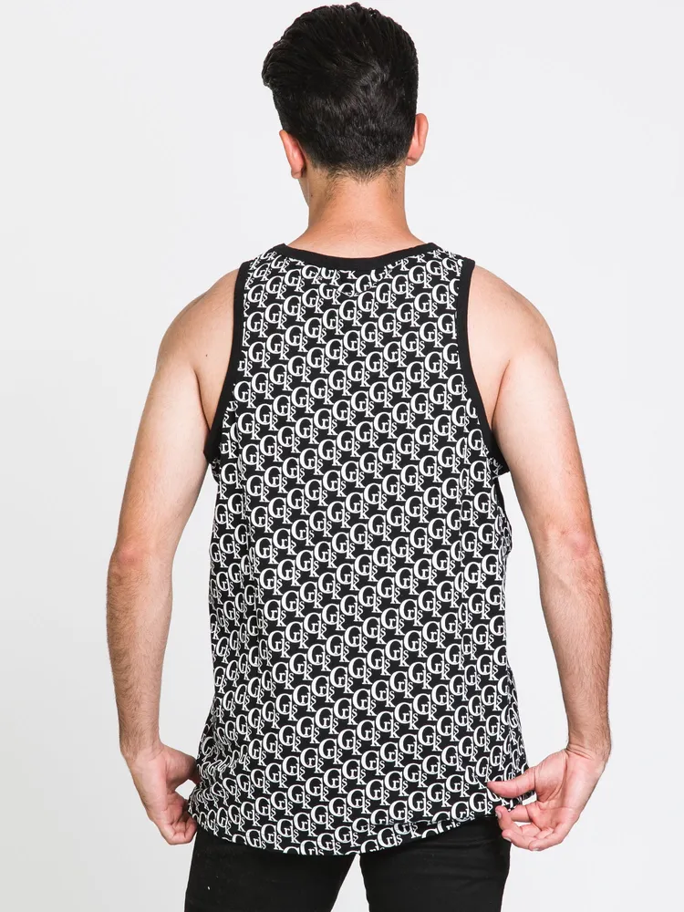 CROOKS & CASTLES LUX EMBROIDERED TANK - CLEARANCE