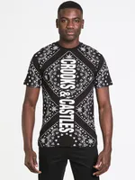 CROOKS & CASTLES KUSHDANA LEAF T-SHIRT - CLEARANCE