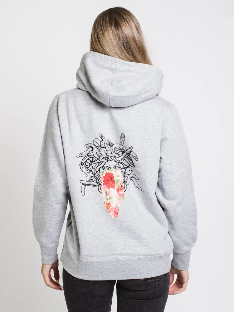 CROOKS & CASTLES FLORAL BANDUSA BOYFRIEND PULLOVER HOODIE - CLEARANCE