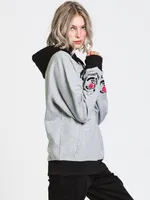 CROOKS & CASTLES ROSES CUT SEW PULLOVER HOODIE - CLEARANCE