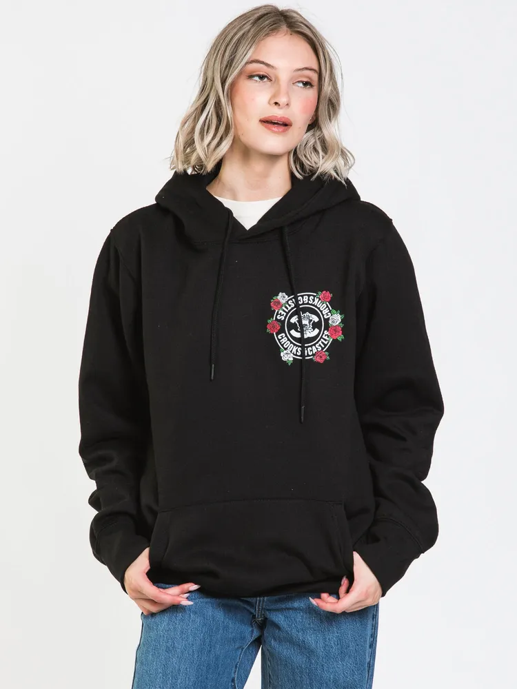 CROOKS & CASTLES C&C FLOWER MEDUSA PULLOVER HOODIE - CLEARANCE