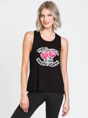 CROOKS & CASTLES ROSES RIB TANK - CLEARANCE