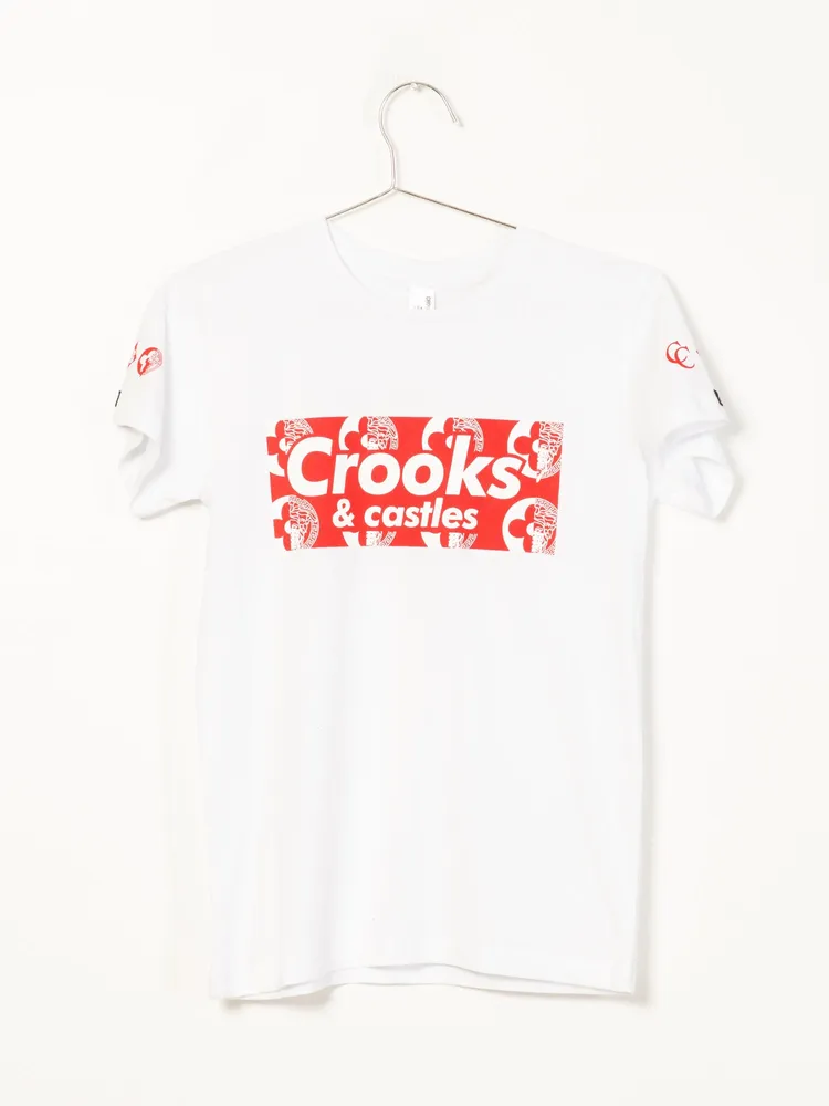 CROOKS & CASTLES BOX T-SHIRT - CLEARANCE