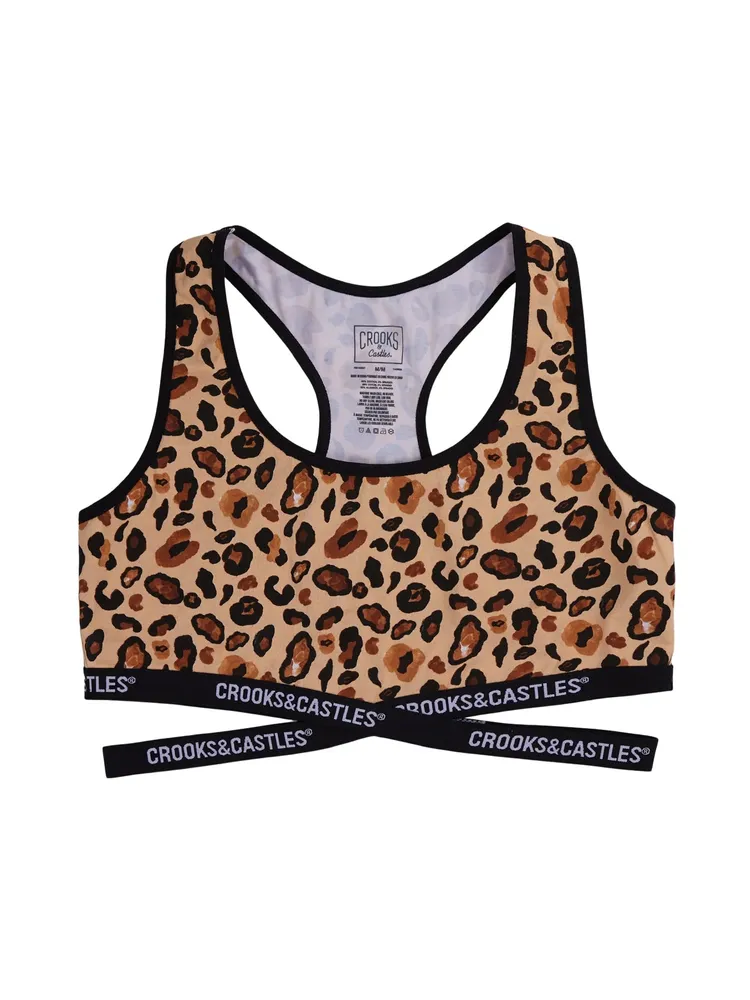 Boathouse CROOKS & CASTLES CHEETAH BRA TOP - CLEARANCE