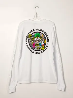 CREATURE KEEPIN EM ROLLIN LONG SLEEVE TEE - CLEARANCE