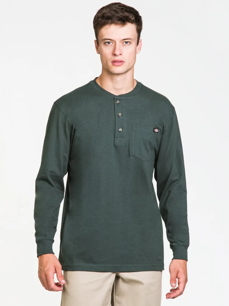 Heavyweight Long Sleeve Henley T-Shirt