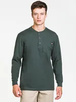 DICKIES HEAVYWEIGHT LONG SLEEVE HENLEY