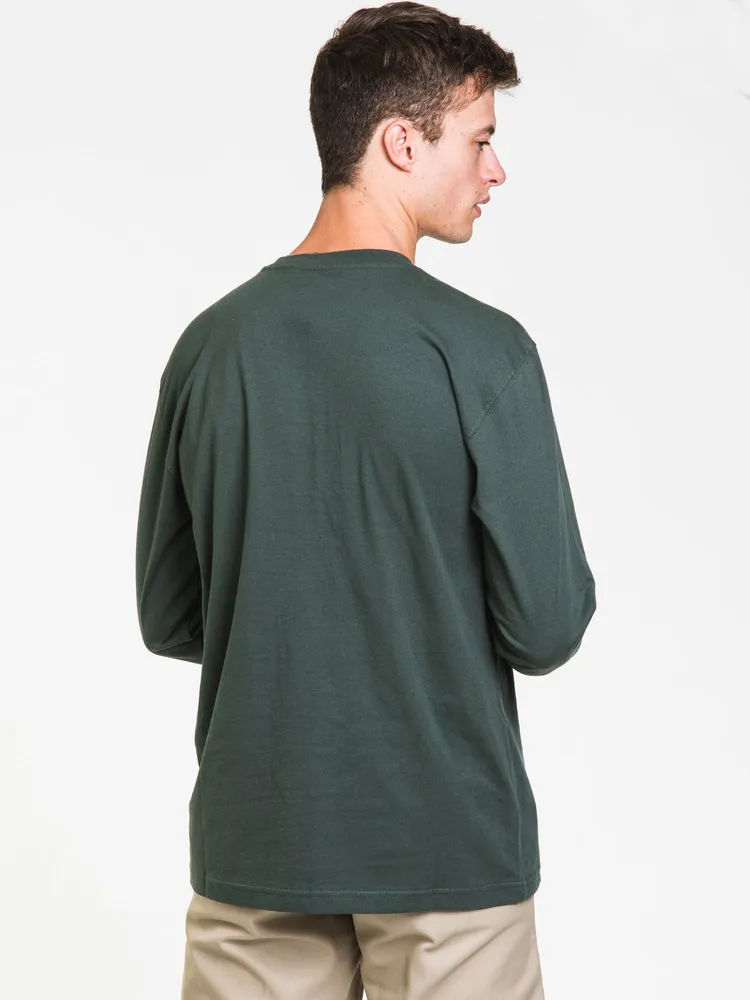 DICKIES HEAVYWEIGHT LONG SLEEVE HENLEY