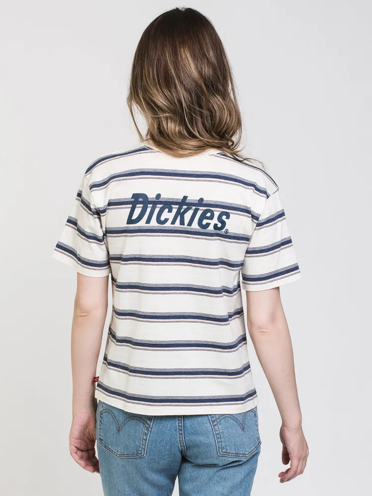 DICKIES TOMBOY STRIPE SHORT SLEEVE TEE - CLEARANCE