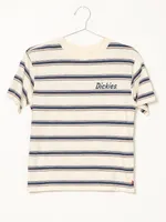 DICKIES TOMBOY STRIPE SHORT SLEEVE TEE - CLEARANCE