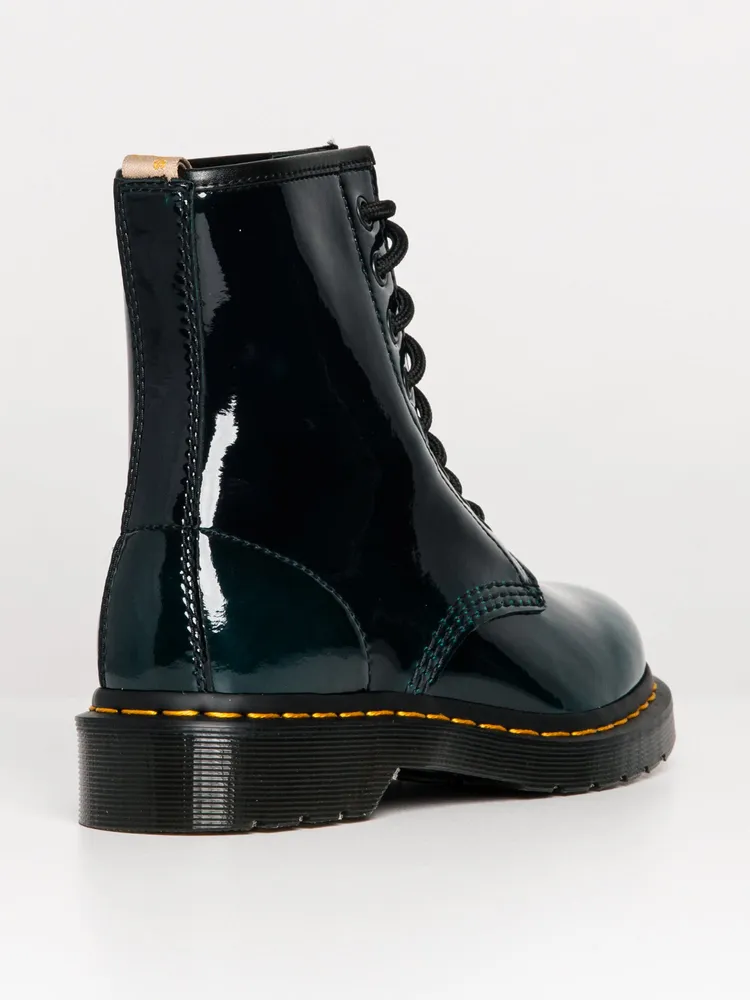 WOMENS DR MARTENS 1460 VEGAN GLOSS BOOT - CLEARANCE