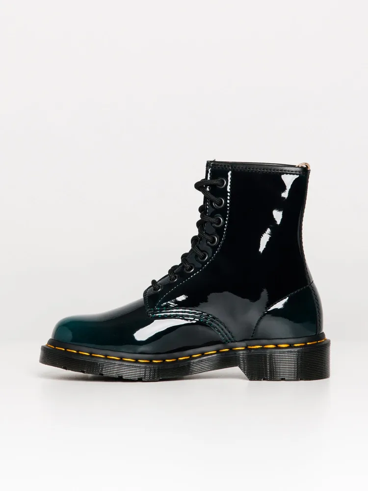 WOMENS DR MARTENS 1460 VEGAN GLOSS BOOT - CLEARANCE