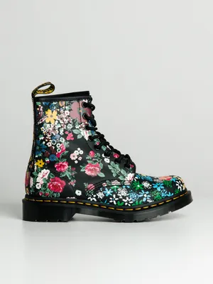 WOMENS DR MARTENS 1460 FLORAL MASH UP BACKHAND BOOT - CLEARANCE