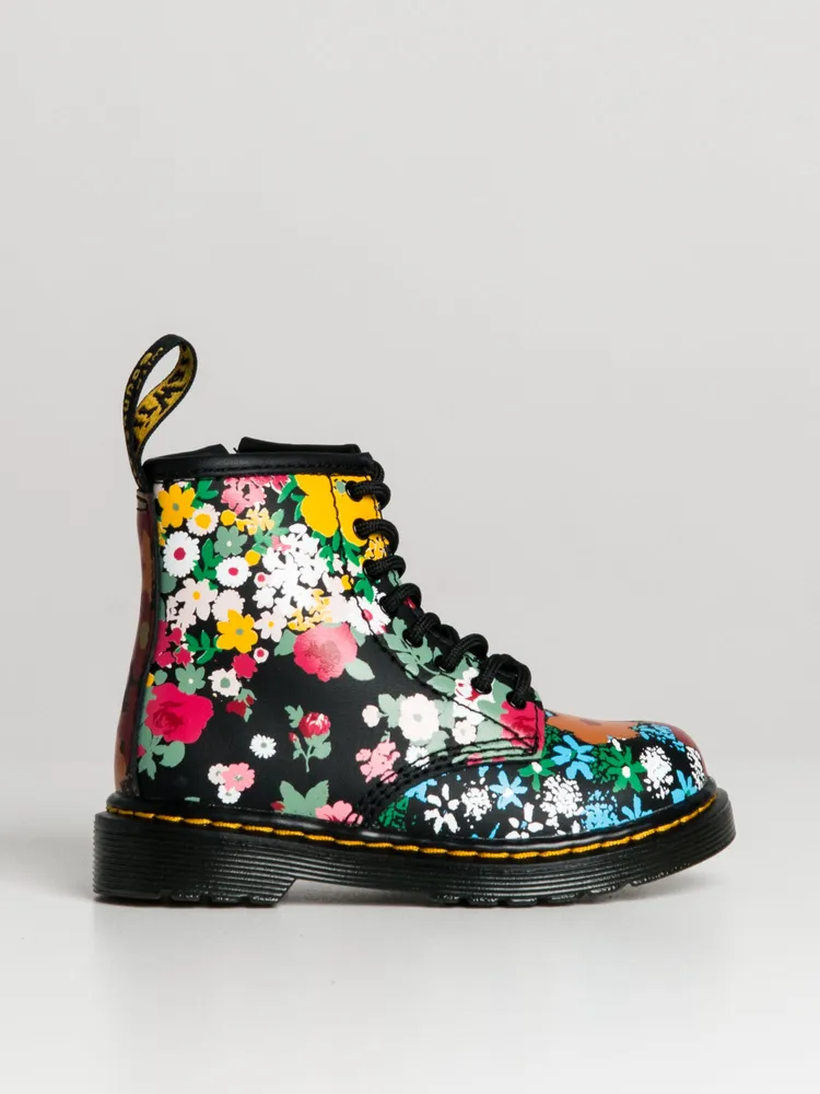 DR MARTENS TODDLER 1460 FLORAL MASH UP HYDRO BOOTS - CLEARANCE