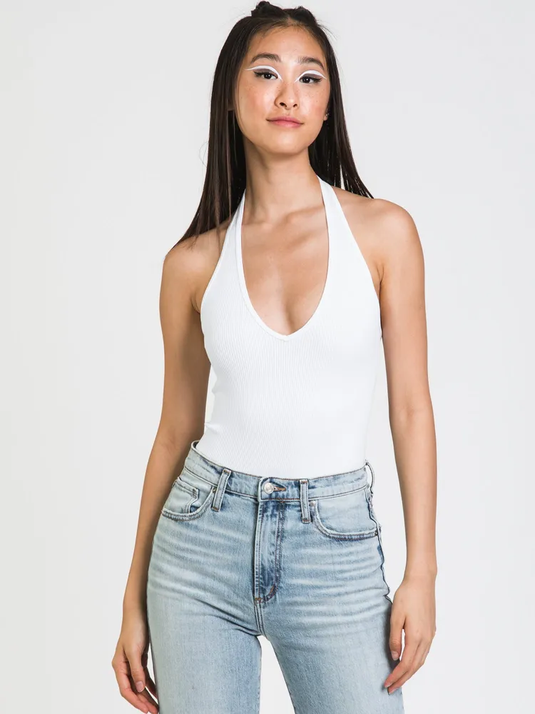 DYNAMIC HALTER V PLUNGE BODYSUIT - CLEARANCE