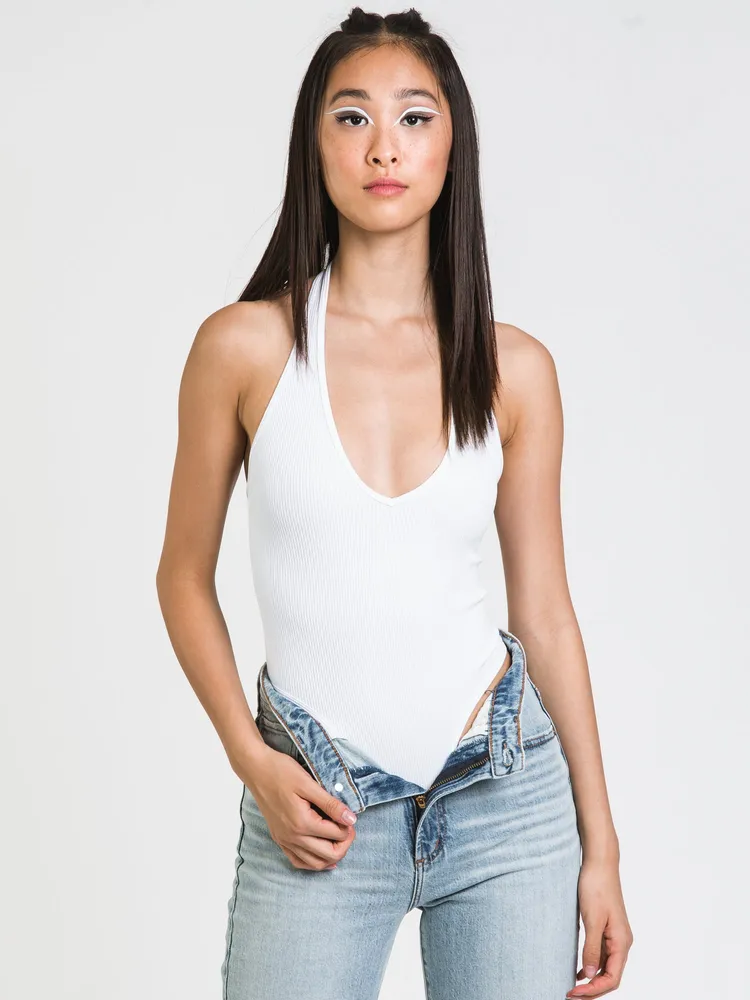 DYNAMIC HALTER V PLUNGE BODYSUIT - CLEARANCE