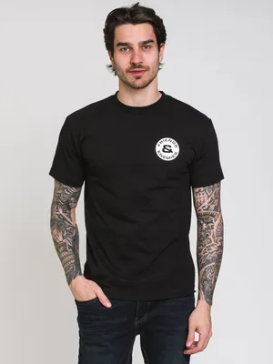 FRIENDS AND ENEMIES BUSINESS SHORT SLEEVE TEE - BLACK CLEARANCE