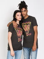GOODIE TWO SLEEVE DEF LEOPARD NEON CAT T-SHIRT - CLEARANCE