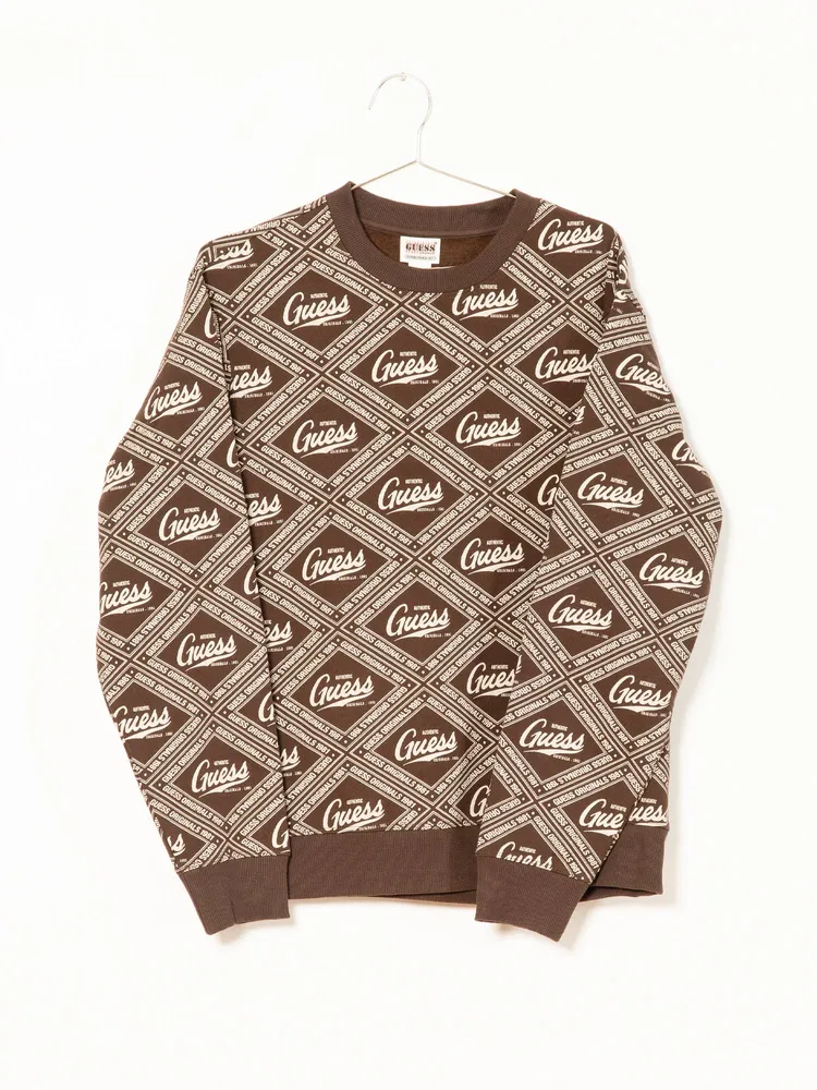 GUESS ELIJAH PRINTED CREWNECK - CLEARANCE