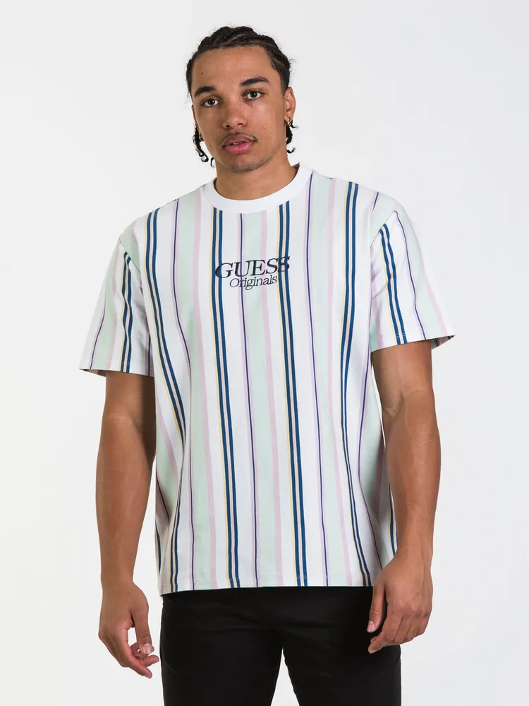 GUESS ORGINIALS GIBSON SHORT SLEEVE STRIPE TEE - CLEARANCE