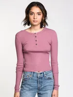 WOMENS CICI HENLEY - CLEARANCE