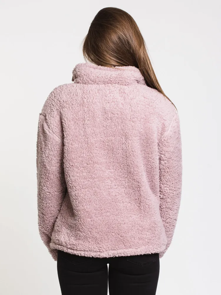 WOMENS TEDDY SHERPA QUARTER ZIP