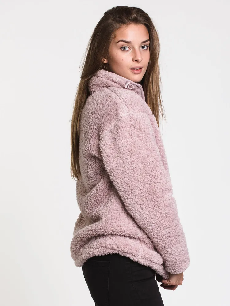 WOMENS TEDDY SHERPA QUARTER ZIP