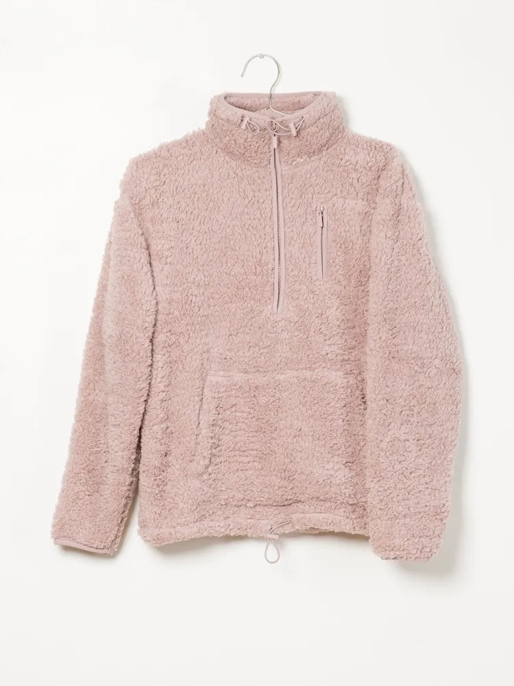 WOMENS TEDDY SHERPA QUARTER ZIP