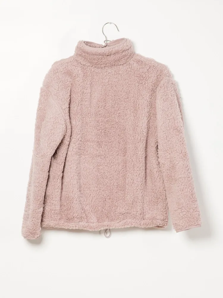 WOMENS TEDDY SHERPA QUARTER ZIP