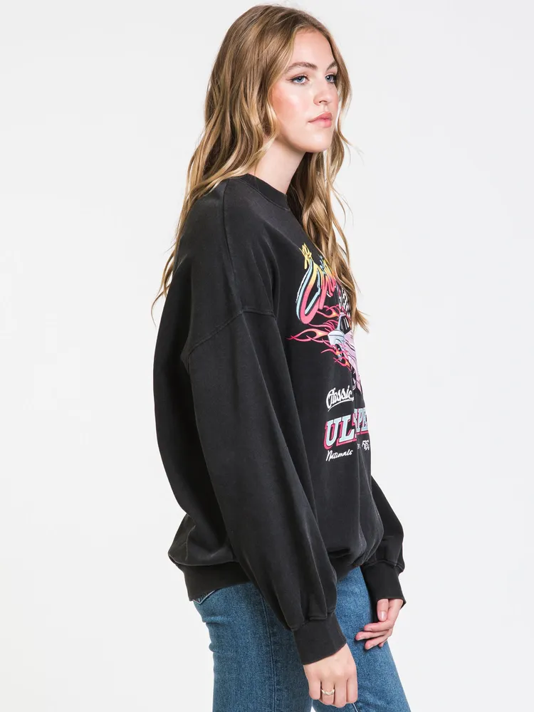 HARLOW SCREENED MOCK SWEATSHIRT - CLEARANCE