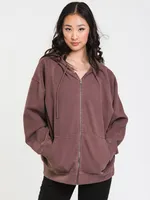 HARLOW MARIAH OVERSIZED ZIP HOODIE - CLEARANCE