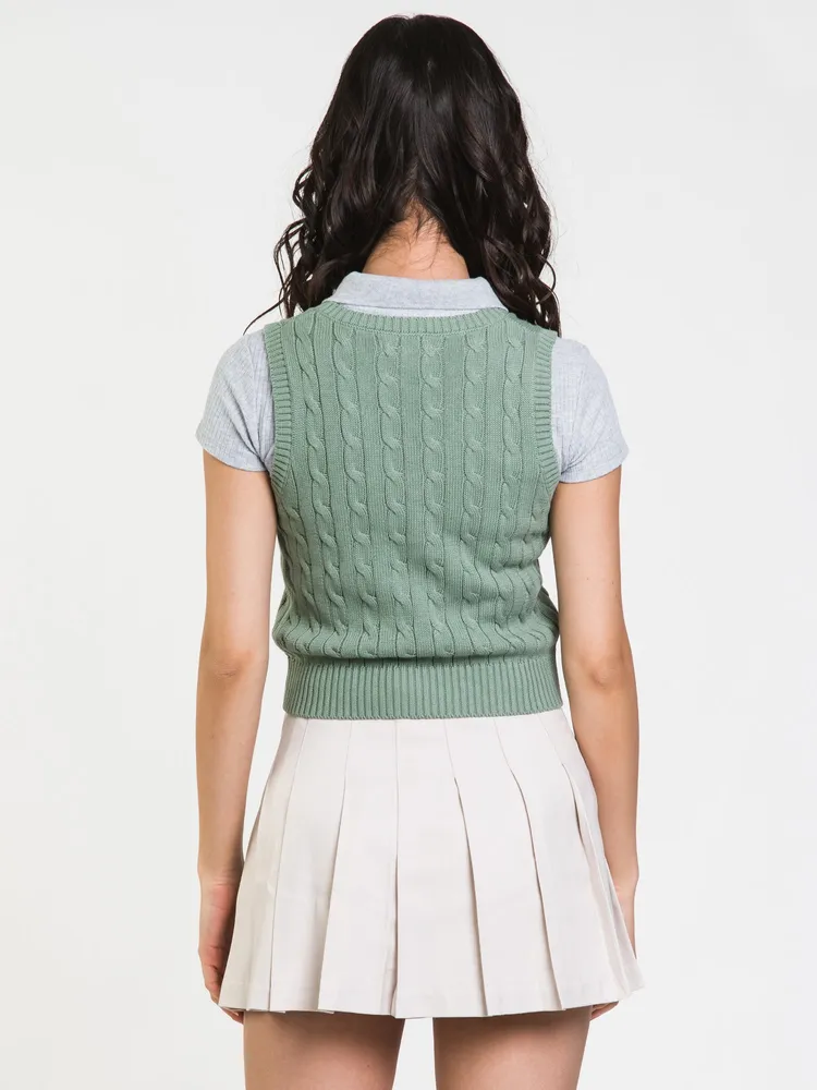 HARLOW HALLE CABLE VEST